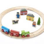 Wooden personalised train set