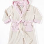 cream pink dressing gown personalised.