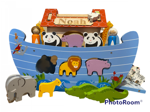 Personalised wooden Noah's Ark