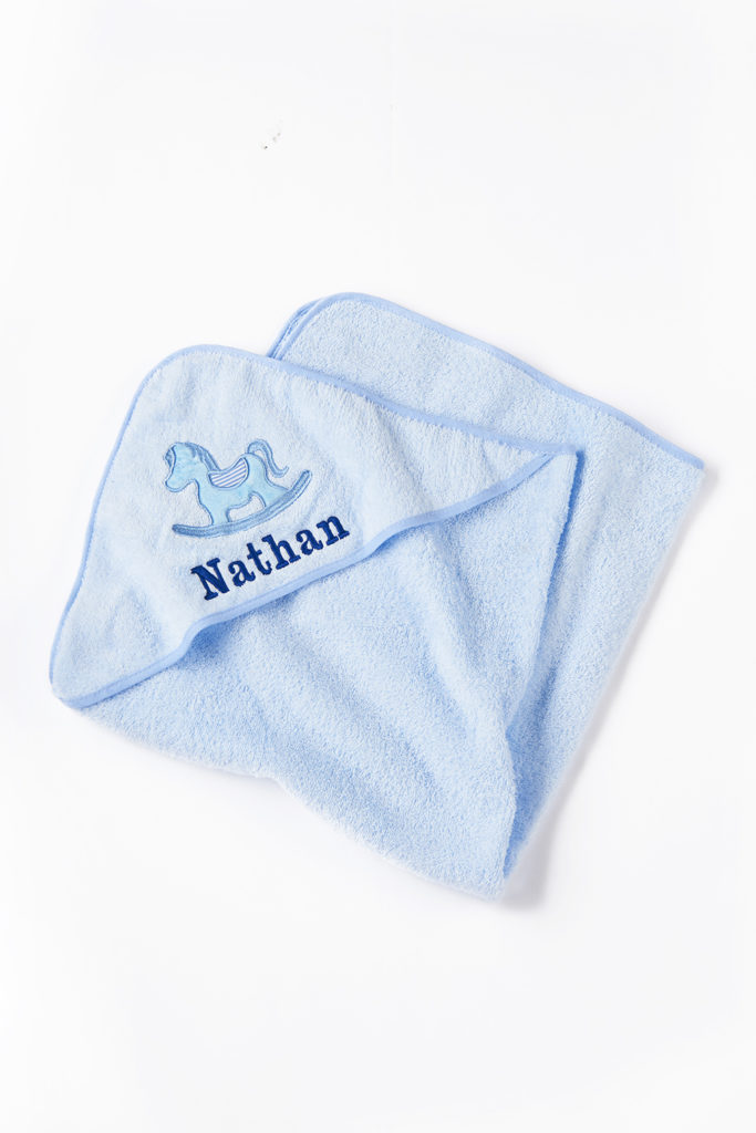 Personalised Hooded Towel - Bright Lights Personalised Gifts