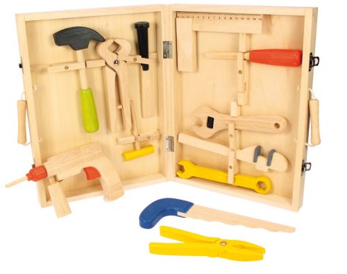 wooden carpenters tool box