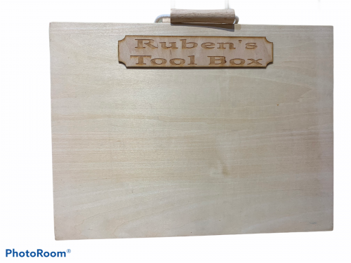 Personalised wooden carpenters tool set