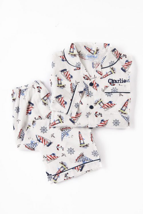 Personalised Nautical Pyjamas.