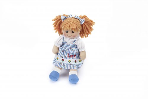 personalised rag doll-blue Christine