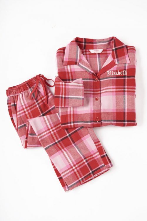 Personalised winter traditional pyjamas