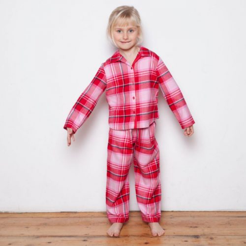 traditional red check pj's