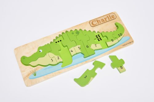 personalised crocodile puzzle