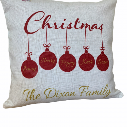 Personalised Christmas cushion