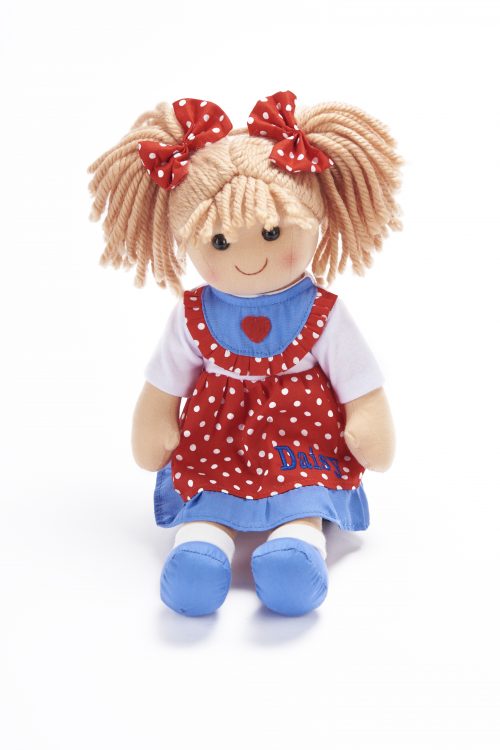 Personalised Polka Dot Red Doll