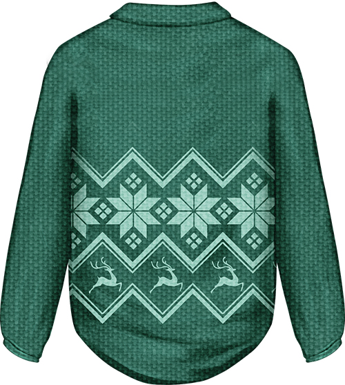 Green Sweater Patterned