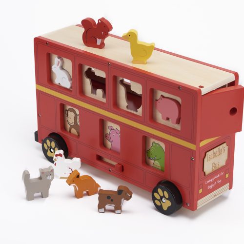 Double decker Red Toy Bus